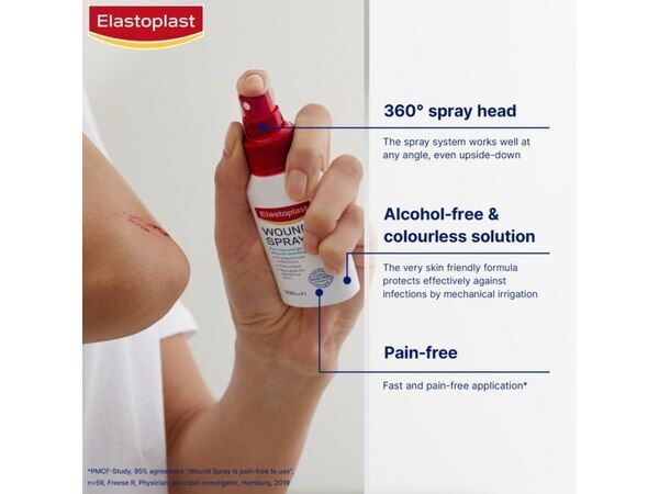 Elastoplast Antiseptic Pain-Free Wound Spray 100ml