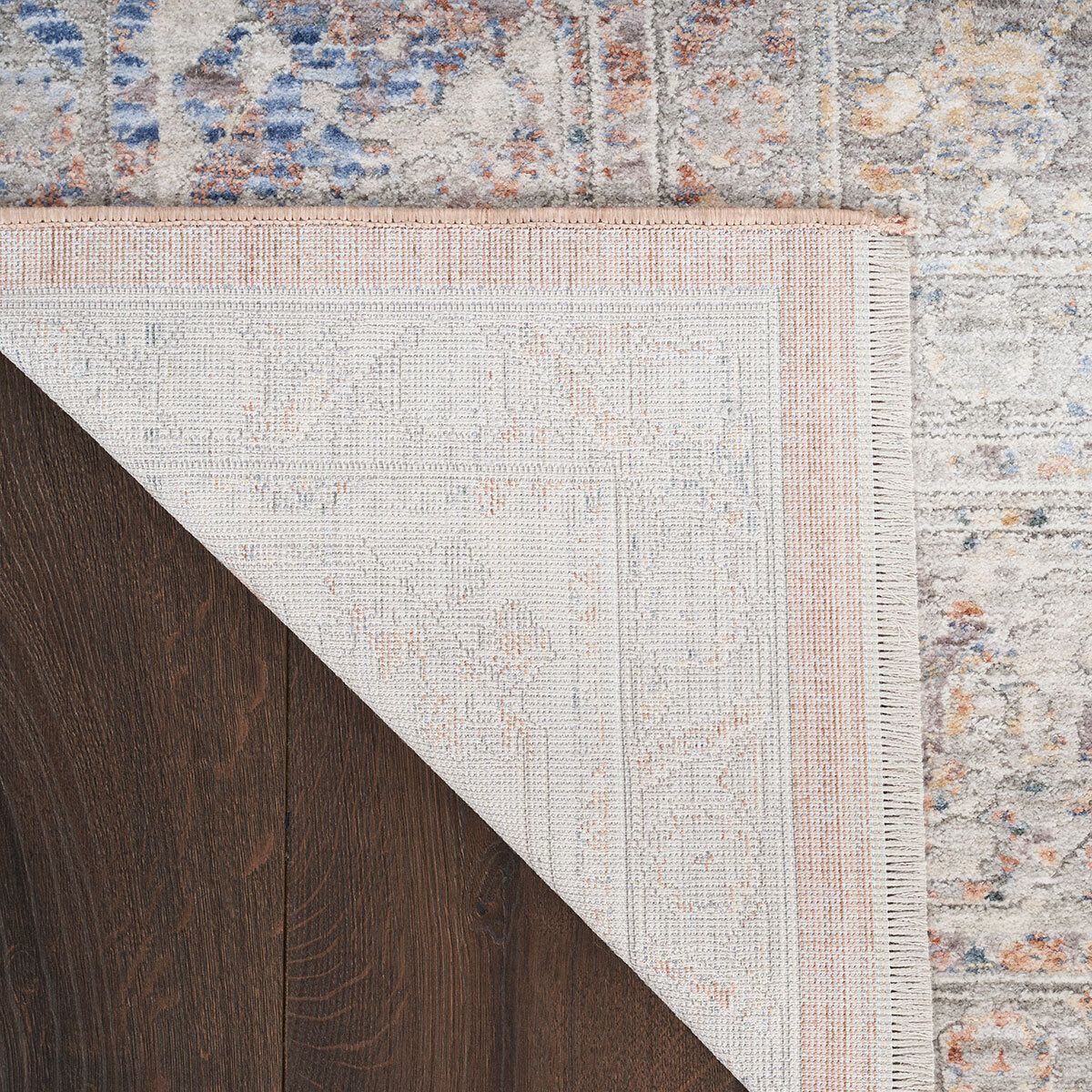 Elegant Heirloom Ivory & Rust Patterned Rug in 2 Sizes