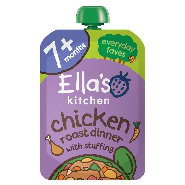 Ella's Kitchen Chicken Roast Dinner Baby Food Pouch 7+ Months 130g