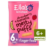 Ella's Kitchen Strawberry & Banana Melty Puffs Baby Snack 6+ Months 20g