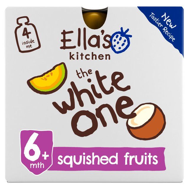 Ella's Kitchen The White One Smoothie X4 Multipack Baby Food 6+ Months 4 x 90g