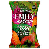 EMILY Veg Crisps Rainbow Roots Sweet Potato Carrot & Beetroot Sharing 100g