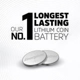 Energizer 2016 Lithium Coin Battery 2 per pack