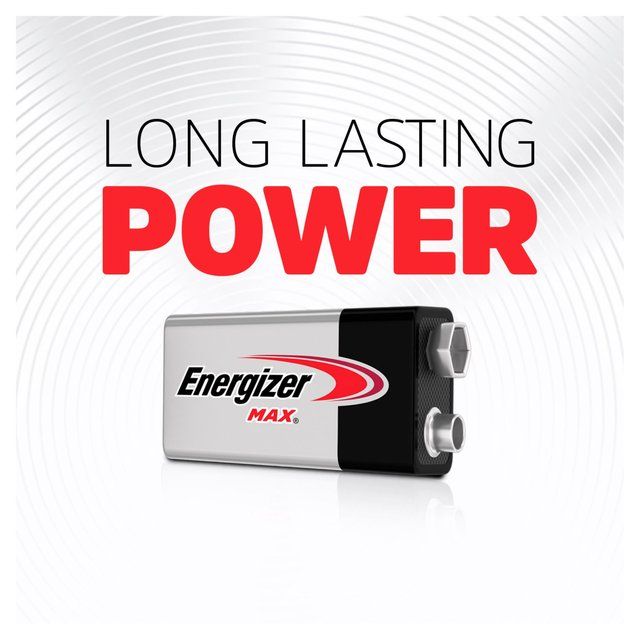 Energizer Max 9V Batteries Alkaline 2 per pack