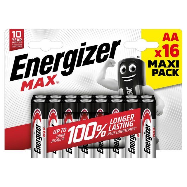 Energizer Max AA Batteries Alkaline 16 per pack