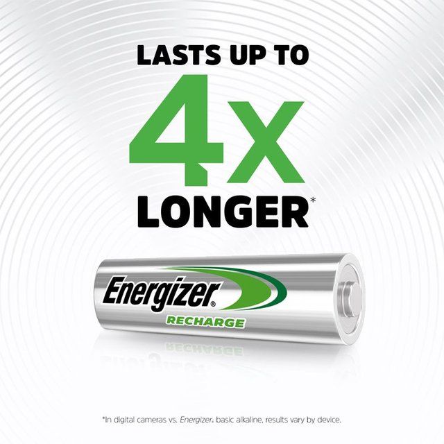 Energizer Power Plus AA Rechargeable Batteries 4 per pack