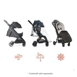 Ergobaby Metro+ Compact City Stroller with Carry Bag - Slate Grey