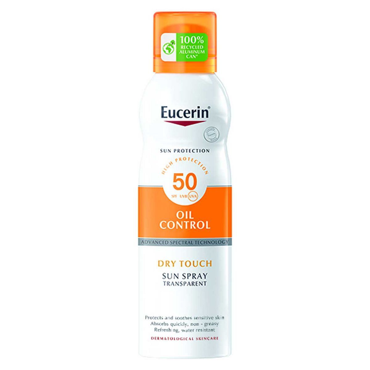 Eucerin Oil Control Dry Touch Sun Spray SPF50 for Sensitive & Acne-Prone Skin 200ml