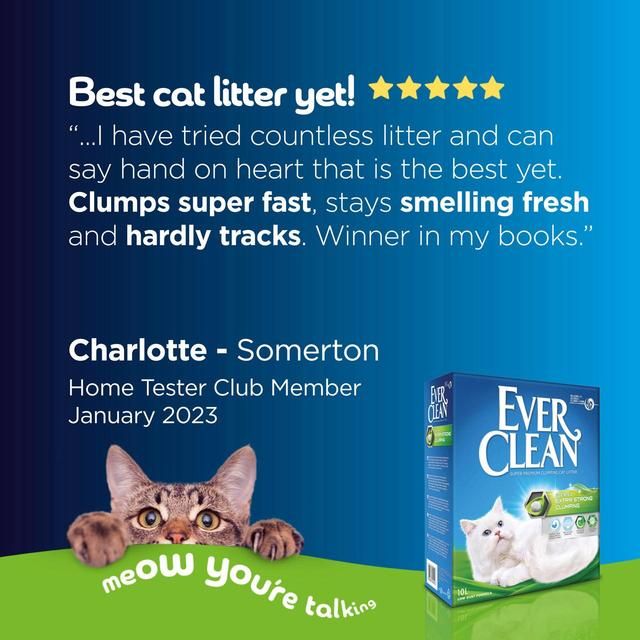 Ever Clean Extra Strong Scented Clumping Cat Litter 10L