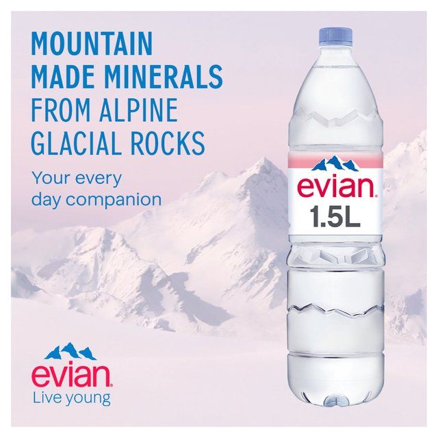 Evian Still Mineral Water 6 x 1.5L