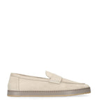 Premium Suede Loafers with Rubber Sole, Made in Italy