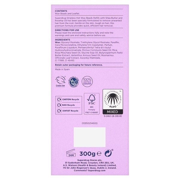 Superdrug Hot Wax Beads Refill 300g GOODS Superdrug