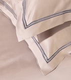 Peter Reed striped embroidery Egyptian cotton boudoir pillowcase 30cm x 40cm, imported from the UK
