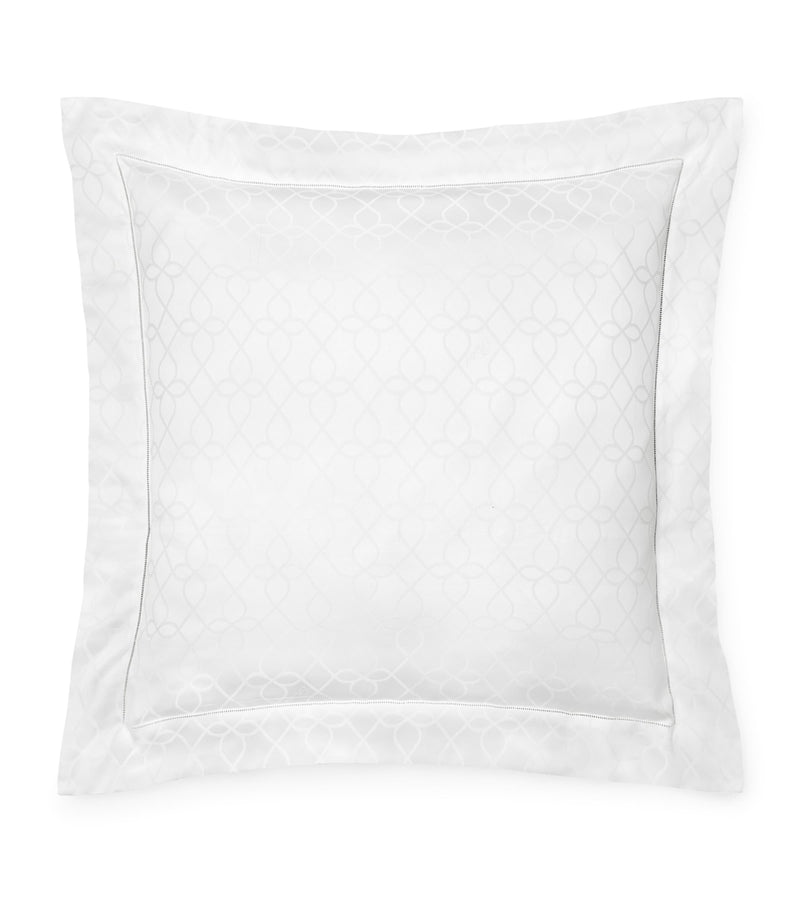 Pratesi Cotton Romanica Square Pillowcase 65cm x 65cm, imported from the UK