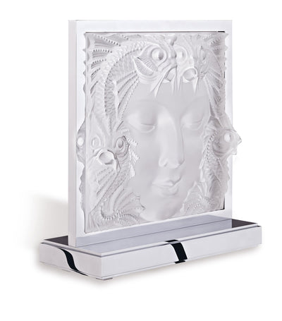 Lalique Crystal Masque de Femme Decorative Lamp