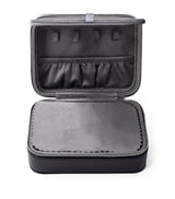 Leather Travel Jewellery Case with Velour Lining 6.5cm x 16cm x 12cm