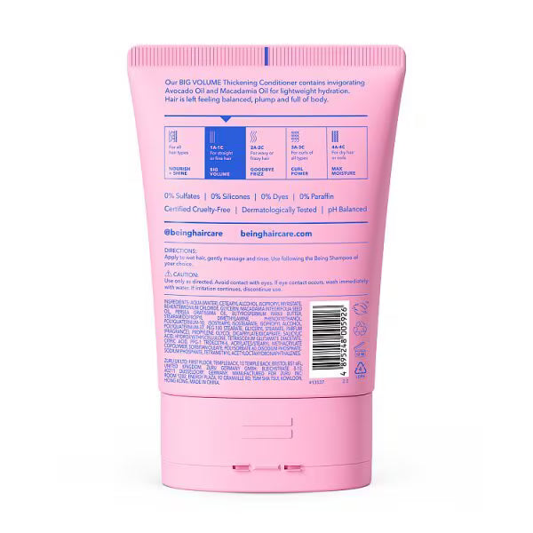 being BIG VOLUME Thickening Conditioner 354mL