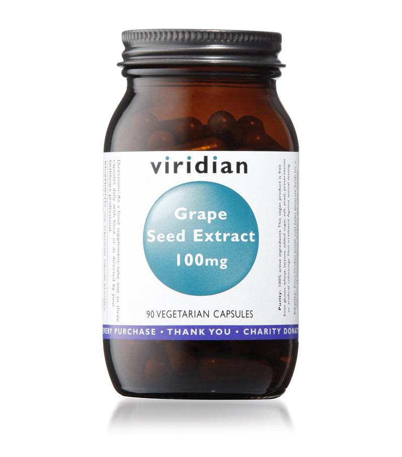 Viridian Grape Seed Extract 90 capsules (British brand)