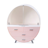 Livingandhome cosmetic storage box pink 40cm tall, UK version