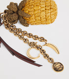 Chloé raffia pineapple bag charm - British product