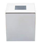ZODIAC Square Chrome Bathroom Tissue Box
