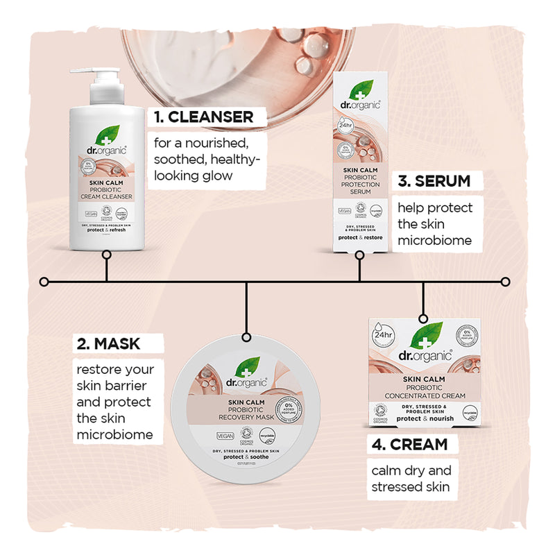 Dr Organic Skin Calm Probiotic Cream Cleanser 150ml - British product