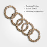 Silver Cloud Caramel Skinny Scrunchies 5 Pack (British brand)
