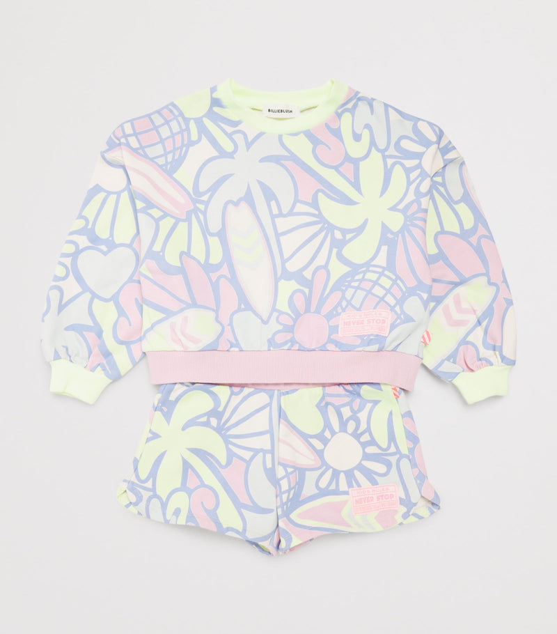 Billieblush cotton floral print children's sweatshirt 2-12 years - British product
