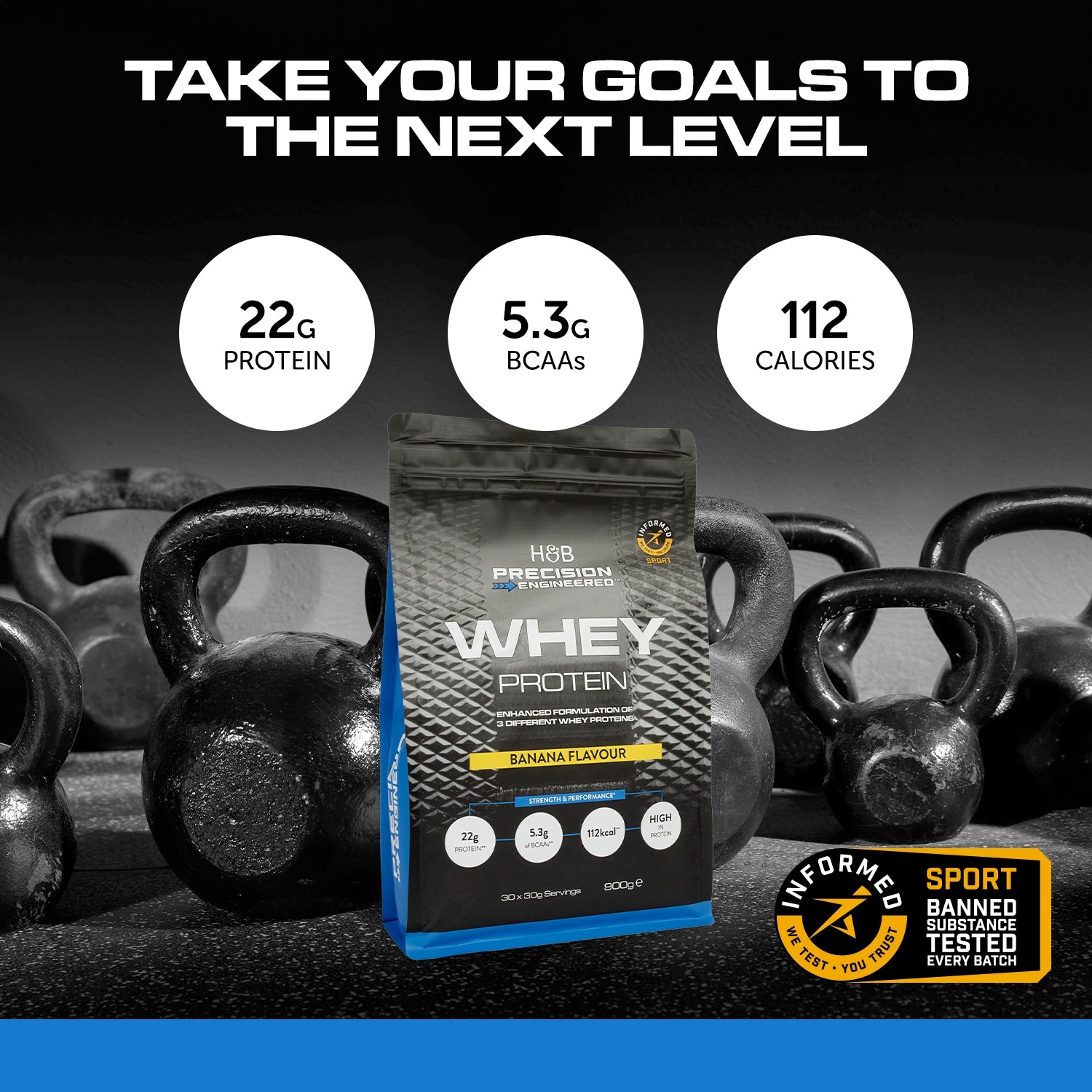 Whey Protein Strawberry Sachet 30g - 999349