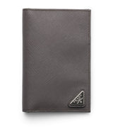 Prada Saffiano Leather Logo Passport Holder