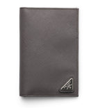 Prada Saffiano Leather Logo Passport Holder, imported from the UK
