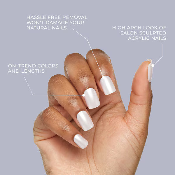 DNR Kiss Gel Fake Nails Fanciful 24 piece set - British product