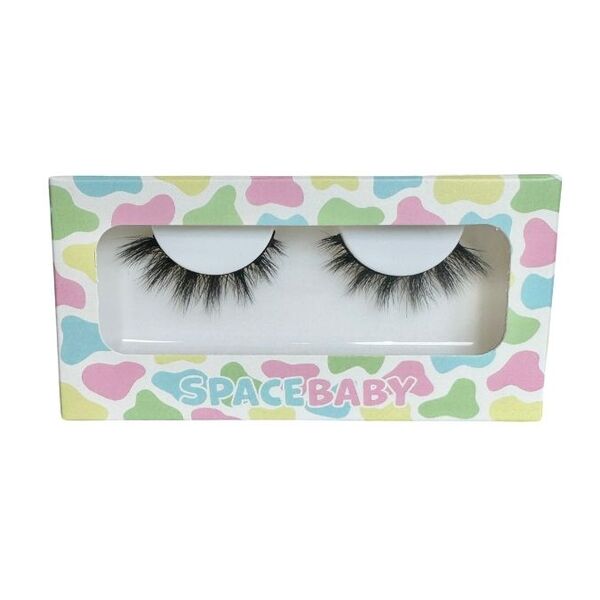 Space Baby false eyelashes disco ball strip lashes (British brand)