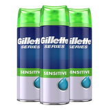 Gillette Series Sensitive Shaving Gel Refill Bundle 3 x 200ml