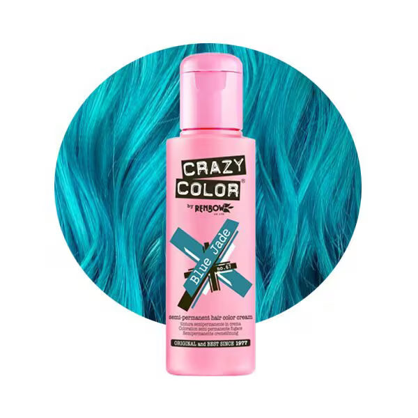 Crazy Color Blue Jade 67 hair dye - British product