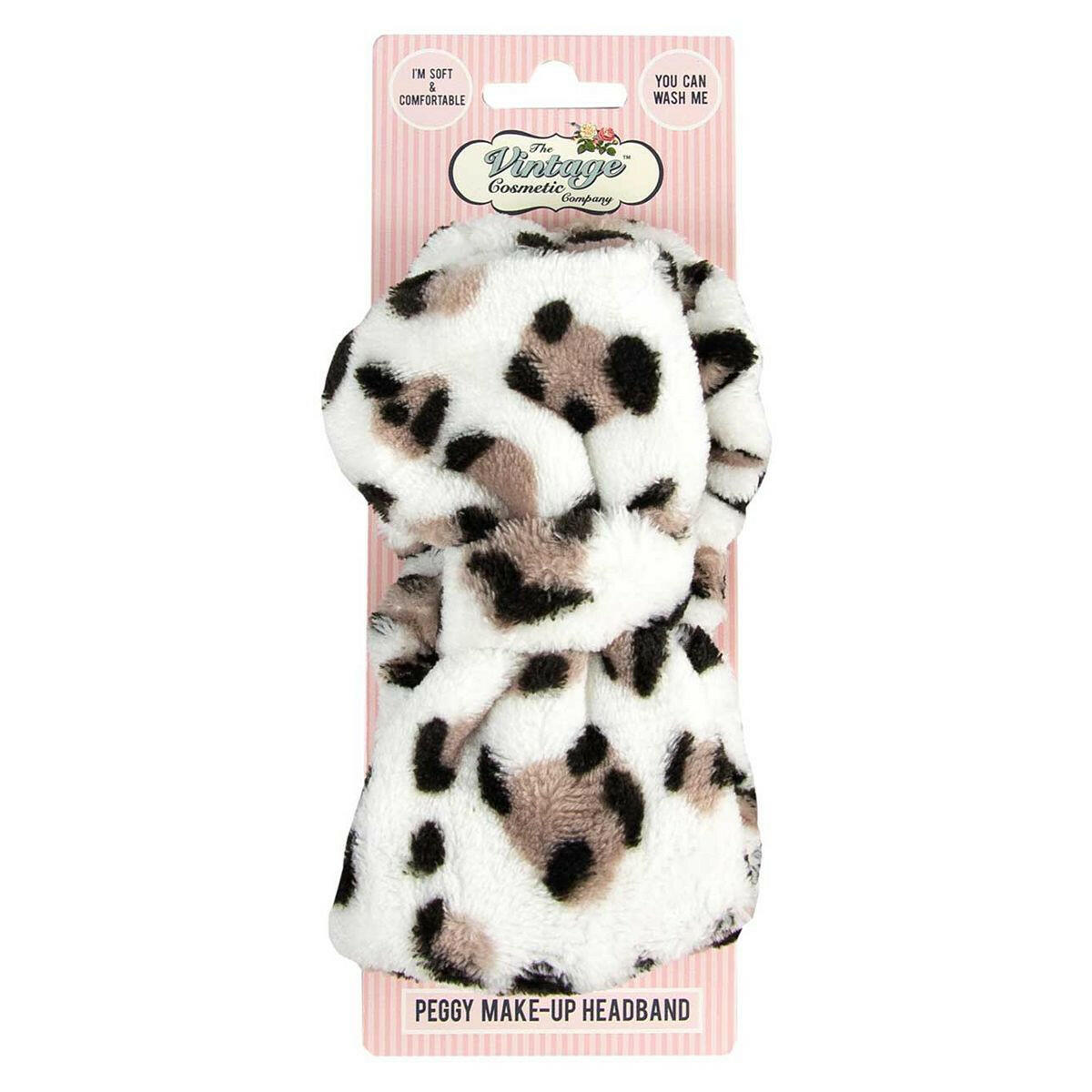 The Vintage Cosmetic Company Peggy Make-up Headband in Leopard Print GOODS Boots