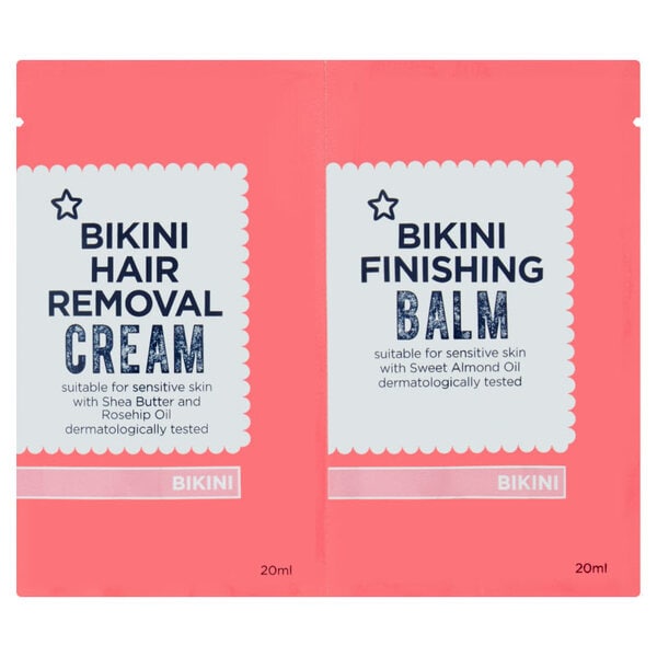 Superdrug Bikini Hair Removal Kit 20ml + 20ml GOODS Superdrug