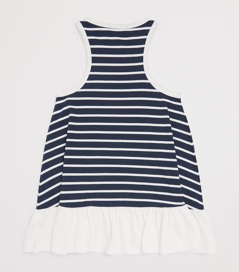 Balmain Kids cotton stripe logo dress 6-14 years - British product