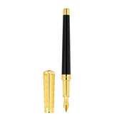 Fountain Pen for Smaller Hands with Gold-Plated Trims and Sword Clip