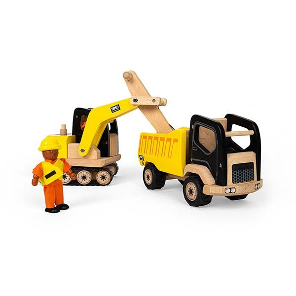 Tidlo Wooden Digger Toy GOODS Superdrug