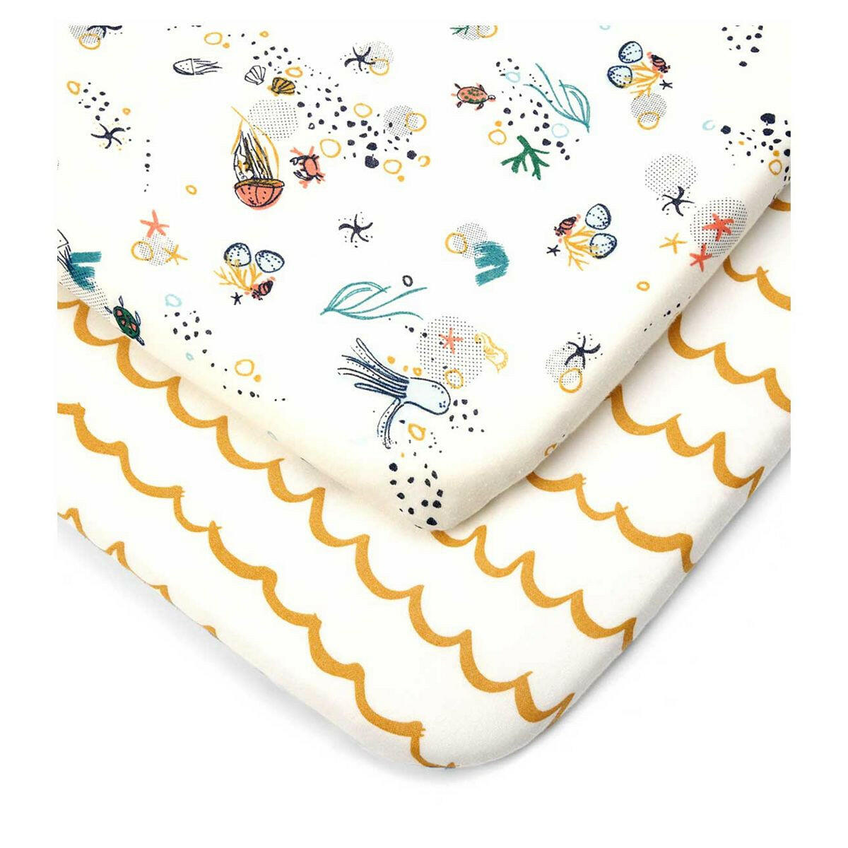Tutti Bambini Bedside Crib Fitted Sheets 2pk - Our Planet GOODS Boots