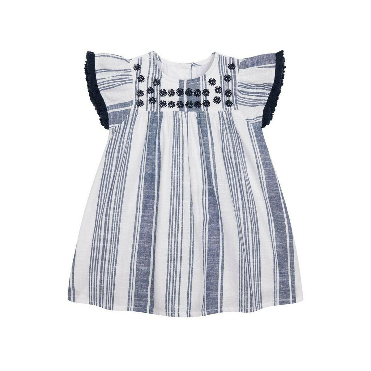 Striped Dress GOODS Boots