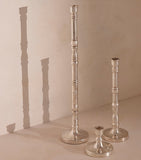 Soho Home large silver-plated candlestick 44cm (British brand)