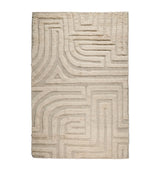 The Rug Company Wool Folk Ivory Rug 3.05m x 2.44m