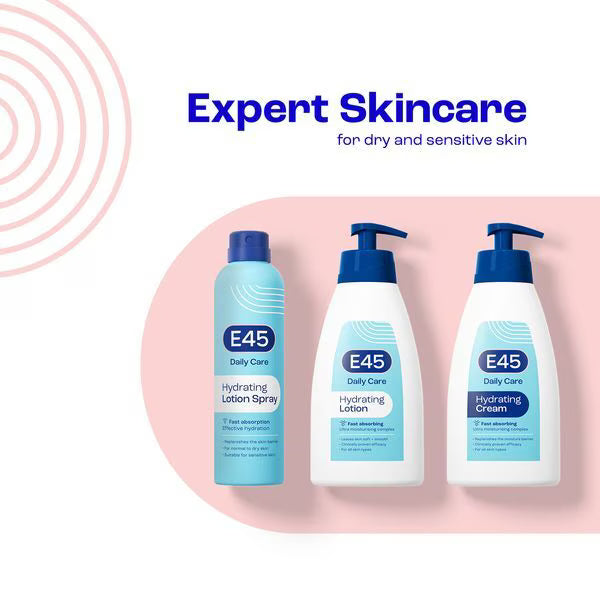 E45 Daily Moisturising Cream with Pump 400ml - British product