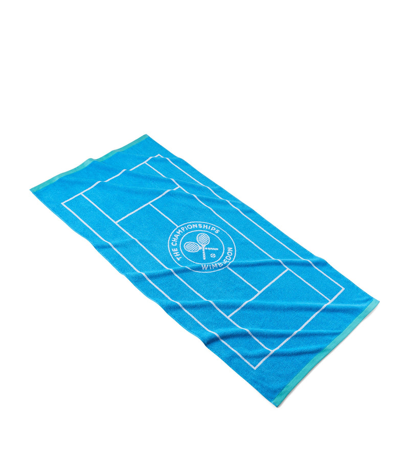 Christy Wimbledon Tennis Court bath towel 70cm x 133cm - British product