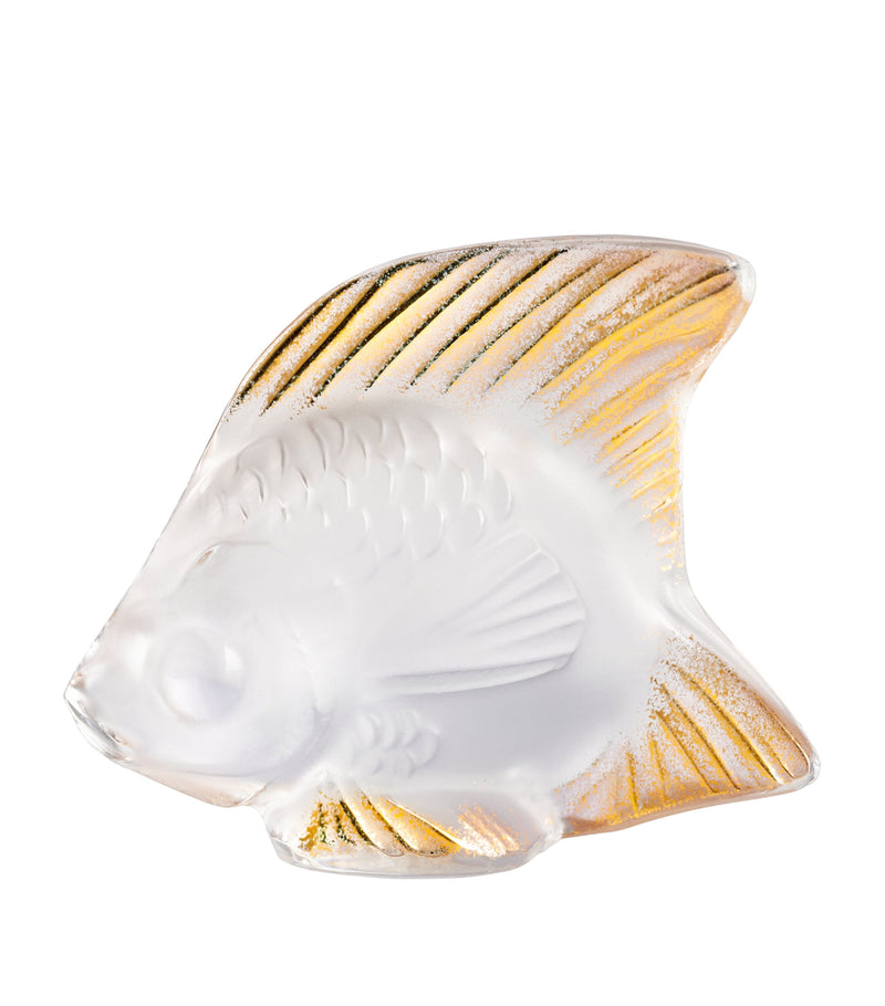 Lalique crystal fish sculpture, UK version