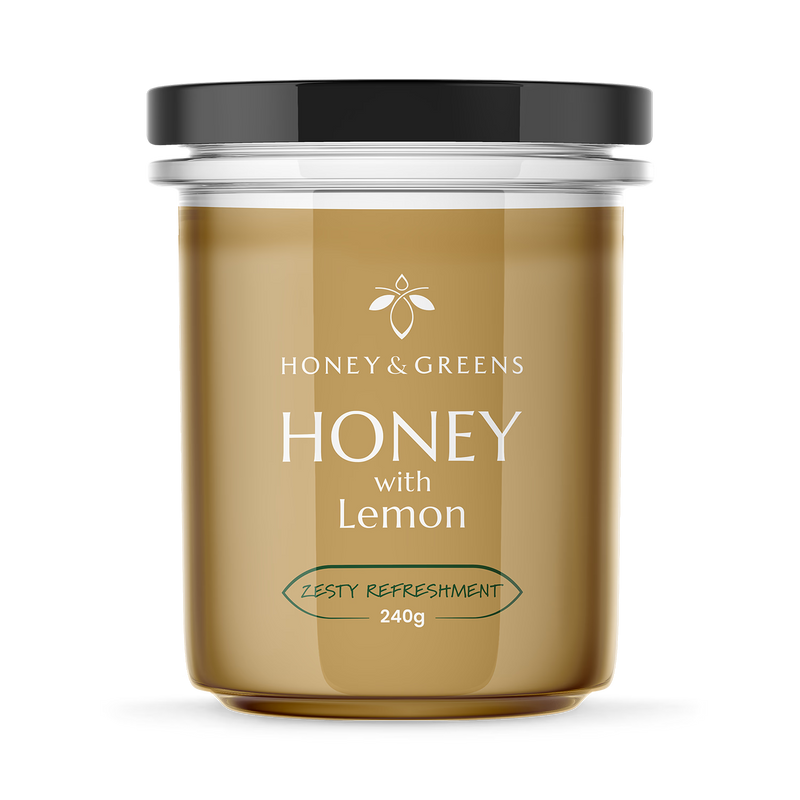 Honey & Greens British Honey with Lemon 240g
