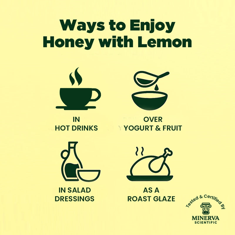 Honey & Greens British Honey with Lemon 240g