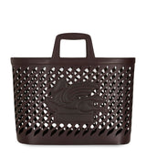 Etro Leather Drill Basket Storage Basket